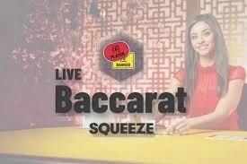 Baccarat Squeeze logo – Live Dealer by Evolution at Betico Casino