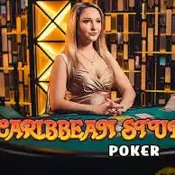 Caribbean Stud Poker game by Evolution – logo hosted on Betico Casino