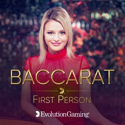 Table Games logo of First Person Baccarat from Evolution at Betico Casino